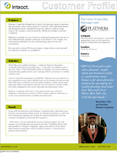 business software product one-sheet slick product sheet design 