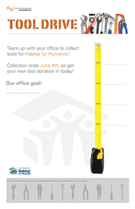 Homes for Habitat XO Tool Drive Poster one of two concepts
